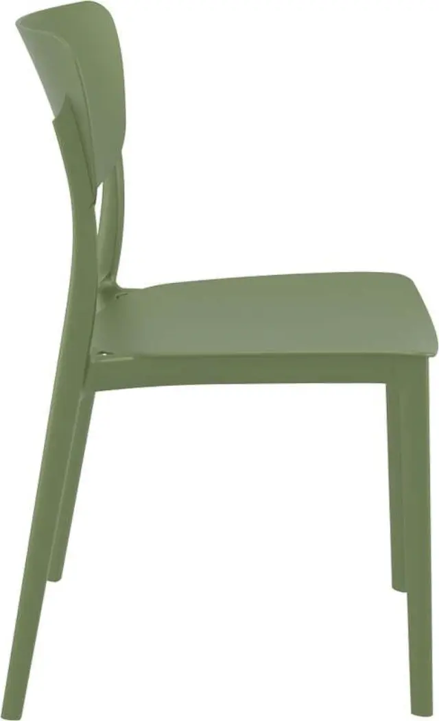 Καρέκλα Στοιβαζόμενη MONNA Olive Green PP 45x53x82cm 2
