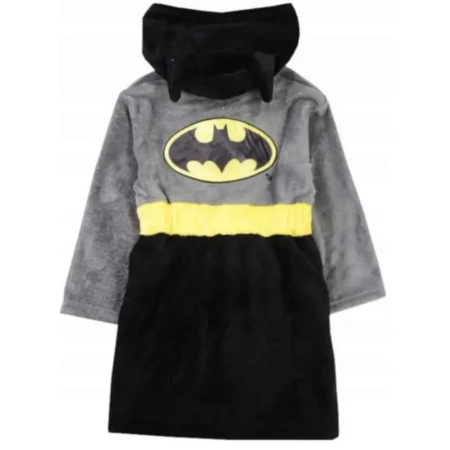 Παιδικό Μπουρνούζι Γούνινο με Κουκούλα Batman Black 7020092 - 3-4 Υ (98-104cm) 2