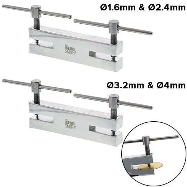 Beadsmith 2 Διπλά Τρυπητήρια Ø1.6mm & Ø2.4mm - Ø3.2 & Ø4mm για Μέταλλα LPUNCH4