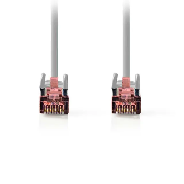 Καλώδιο δικτύου CAT 6, S/FTP, 5.00m σε γκρι χρώμα.