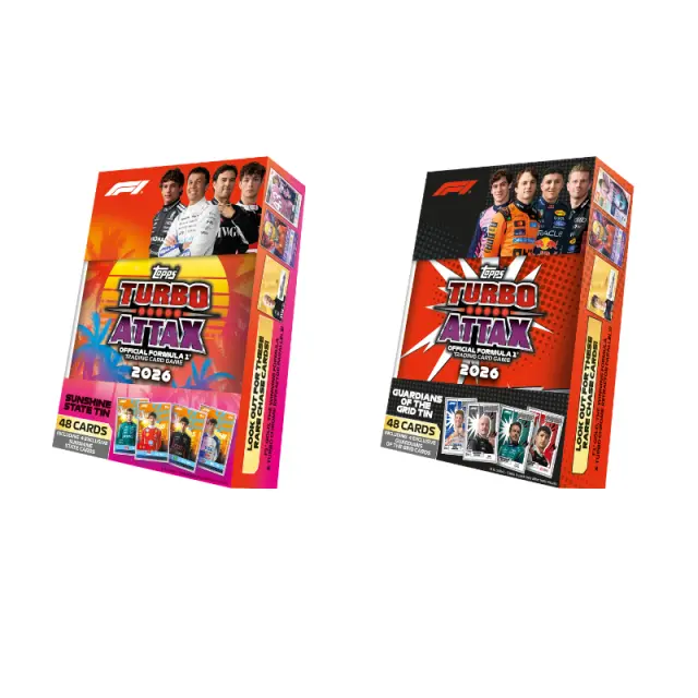 Topps - Formula 1 Turbo Attax Mega Tin Assortment (F1TA26-05) - Toys