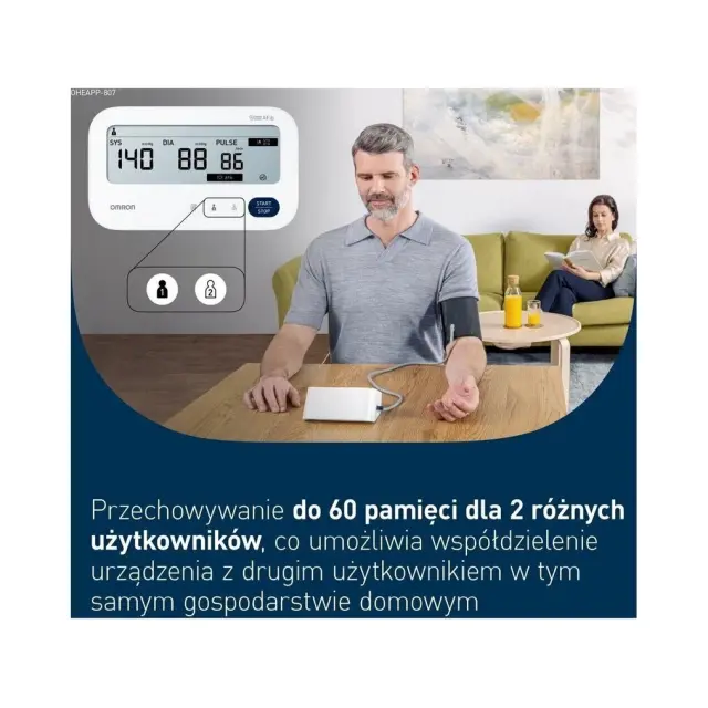 Omron M3 Comfort AFIB Blood Pressure Monitor HEM-7196-FLE 2