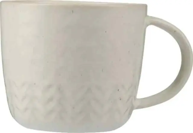 Maxwell & Williams Club Nordic Κούπα Κεραμική 400ml - Λευκή Chevron Waves
