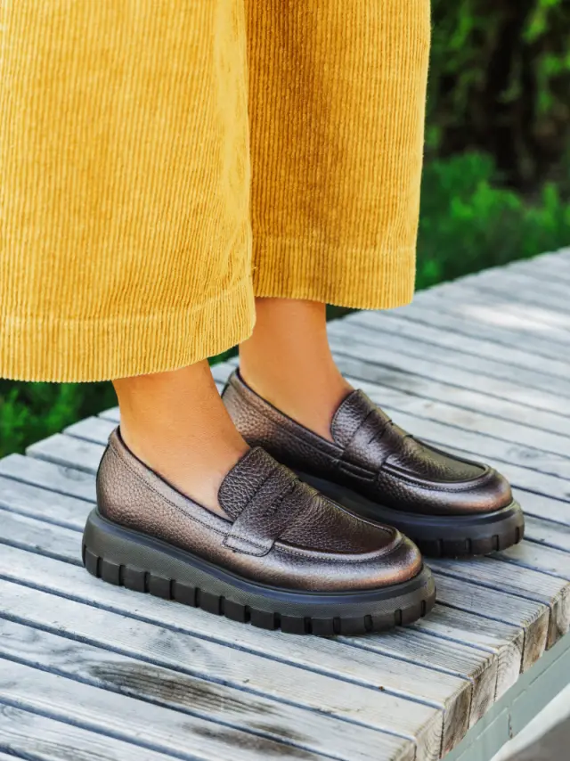 Gabor Μοκασίνια-Loafers Γυναικείο δέρμα Μπρονζέ GAB/55300 64-BRONCE 2