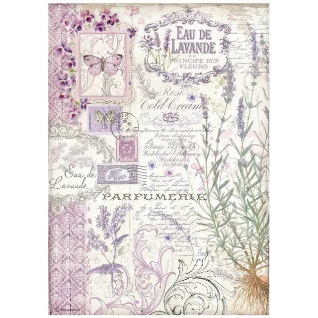 Ριζόχαρτο Stamperia 21x29cm, Provence, Eau de lavande
