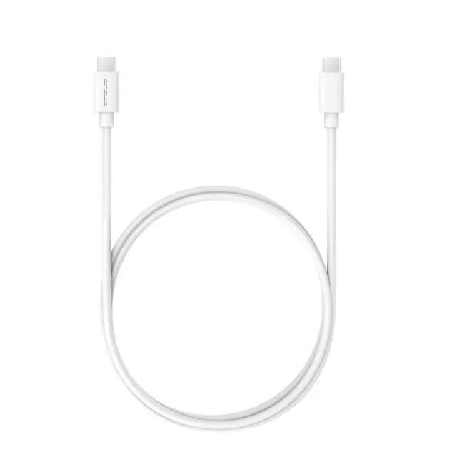 Καλώδιο Σύνδεσης και Φόρτισης Ancus Flow E44 USB-C σε USB-C 2.0A 480Mbps Data Transfer Λευκό 1m 3