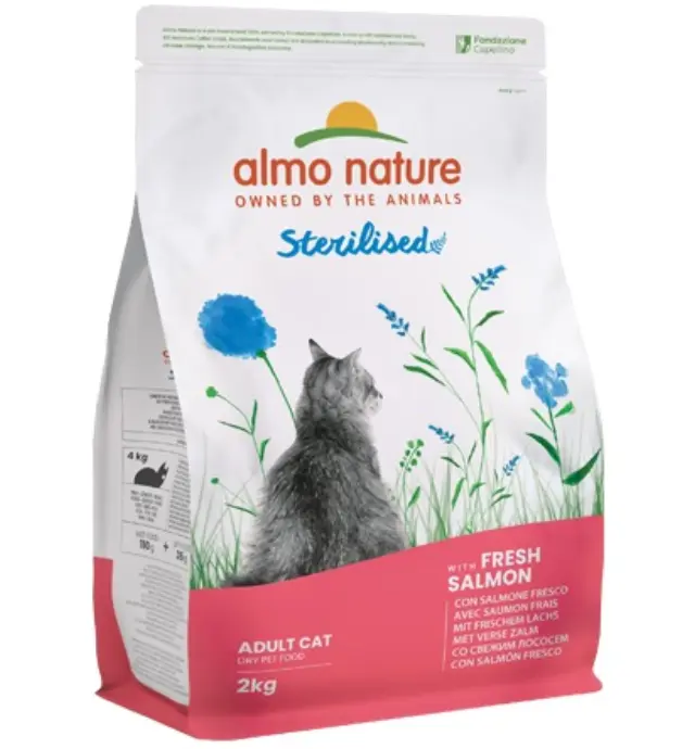 Almo Nature Functional Cat Adult Sterilized Σολομός 2Kg Μονόχρωμο