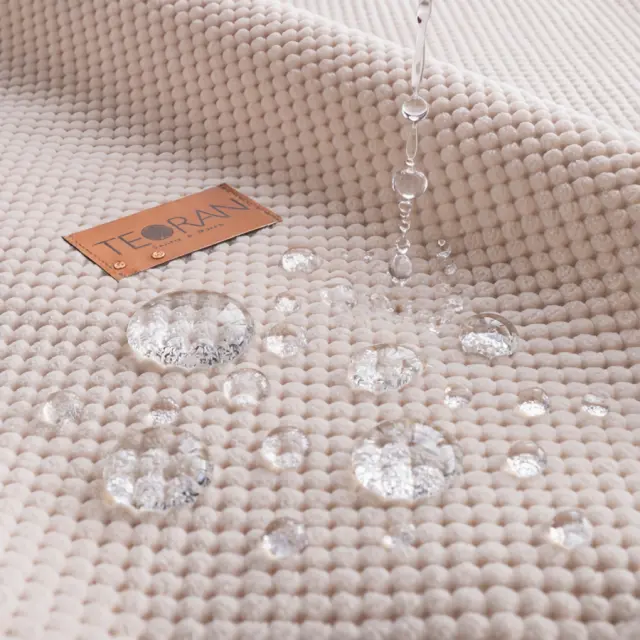 Μαξιλαροθήκη Αδιάβροχη Pearl 01 Ivory TEORAN 45x45cm με γέμιση 2