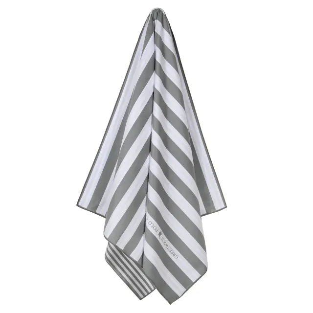Πετσέτα Θαλάσσης 80x170 Greenwich Polo Club Micro Prints 5220 Grey 100% Microfiber 2