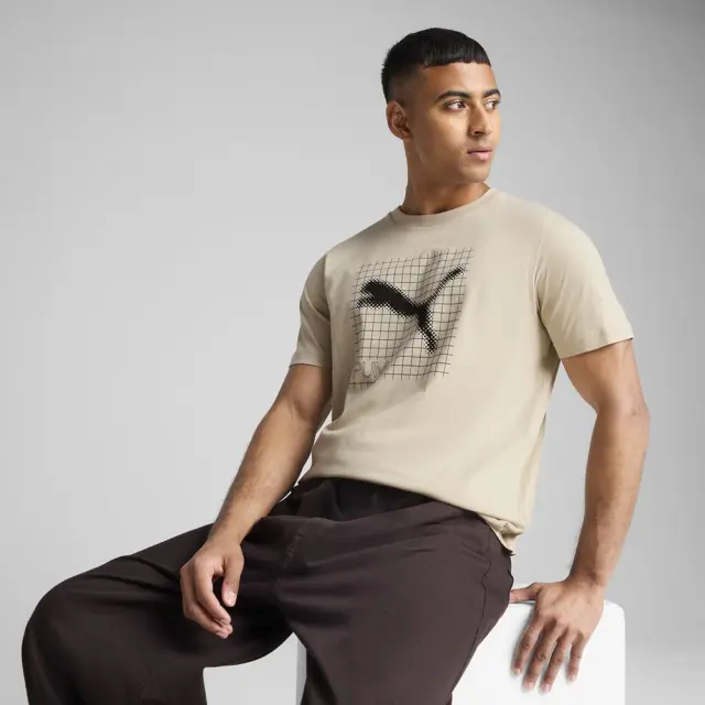 Puma pumatech Graphic T-Shirt (684607-68) - Μπέζ