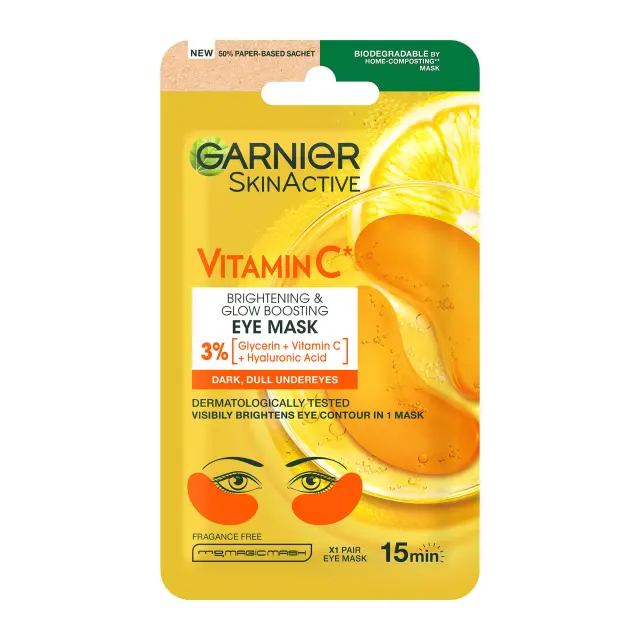 Garnier SkinActive Vitamin C Brightening & Glow Boosting Eye Mask 5gr