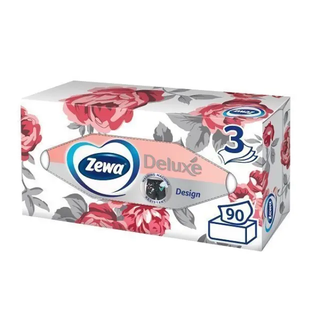 Zewa Deluxe Design Χαρτομάντηλα 90pcs