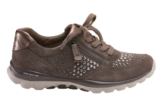 Gabor Sneakers Γυναικείο δέρμα Nubuck Γκρί GAB/76968 30-WALLABY 3
