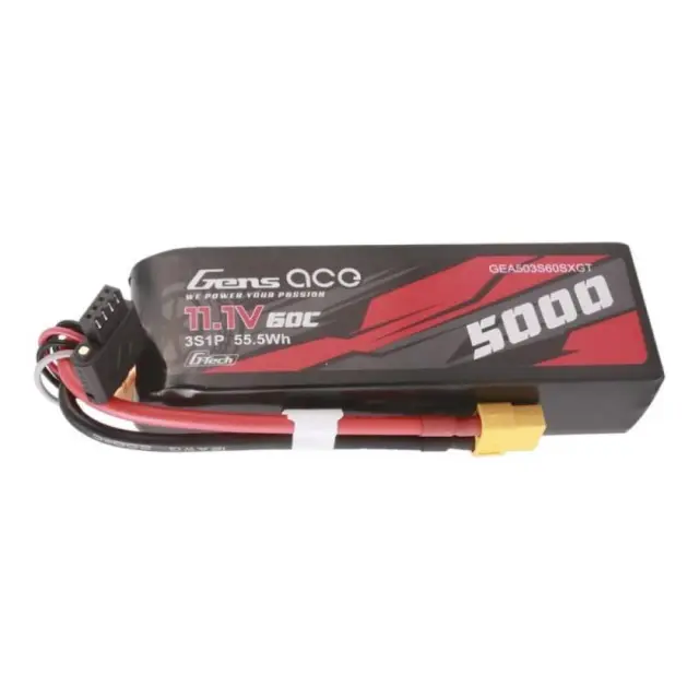Gens Ace G-tech Μπαταρία Li-Po 11.1V 5000mAh 60C 3S XT60 για Τηλεκατευθυνόμενο