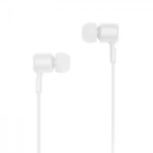 Ενσύρματα in-ear ακουστικά με μικρόφωνο και βύσμα USB-C, σε λευκό χρώμα 2