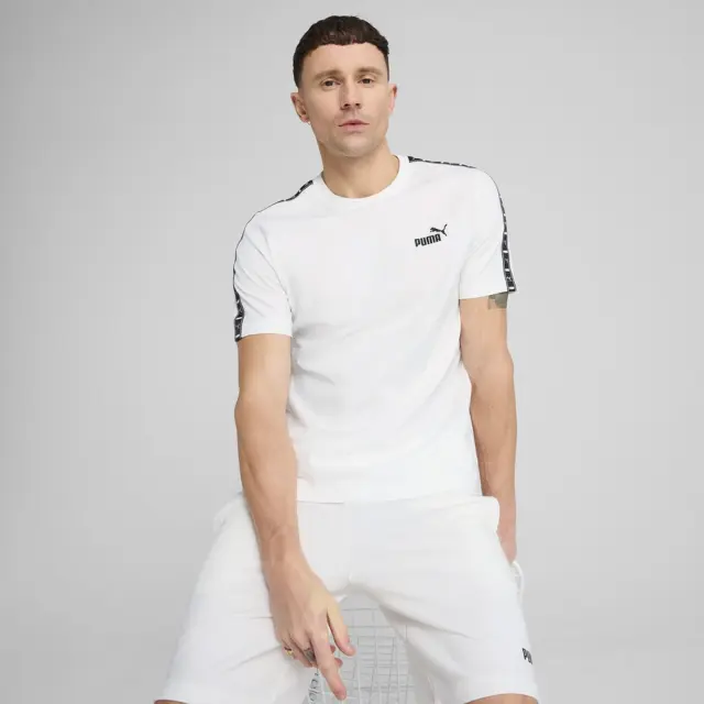 Puma Ess Tape T-Shirt (684674-02) - Λευκό