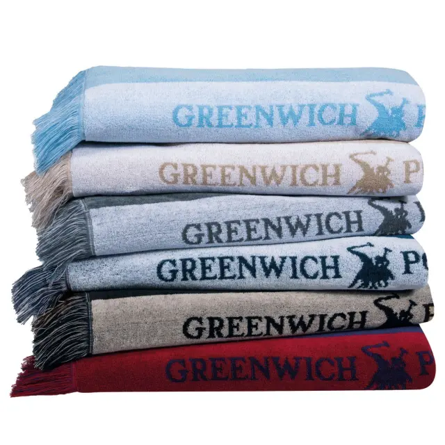 Πετσέτα Θαλάσσης 90Χ170 Βαμβακερή Essential Greenwich Polo Club 3724 Κόκκινο-Μπλε 3