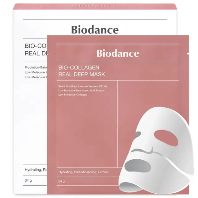 Biodance Bio Collagen Real Deep Sheet Mask Υφασμάτινη Μάσκα Προσώπου Για Αναζωογόνηση, Ενυδάτωση & Σύσφιξη 4 Τμχ