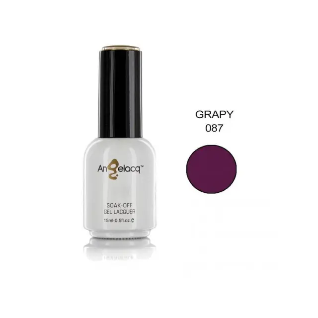 Ημιμόνιμο επαγγελματικό βερνίκι ANGELACQ 15ML - 0.5FL.OZ 087 Grapy