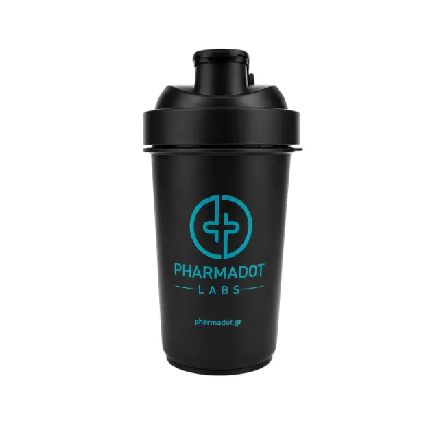 Pharmadot Labs Shaker Πρωτεΐνης Μαύρο 600ml