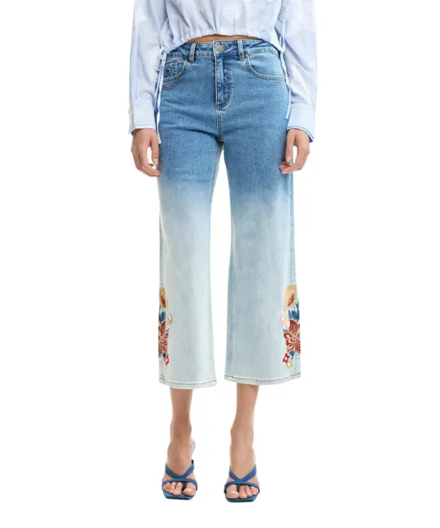 Desigual - Γυναικείο Παντελόνι Τζιν Coco 26SWDD20-5053 Μπλε
