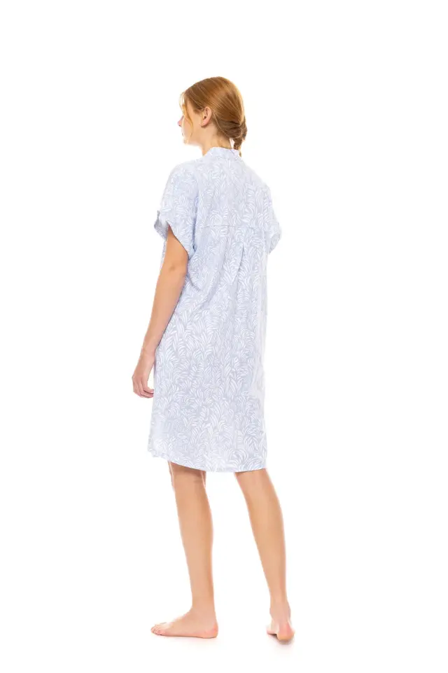 S1496 - Type - NIGHTGOWN ICE BLUE FLEUR 3
