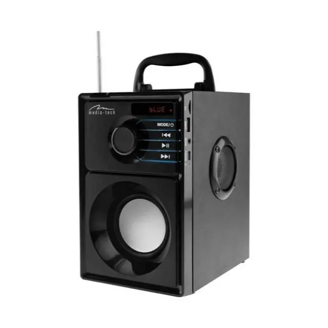 Media-Tech Portable Speaker Boombox Silver (MT3179)
