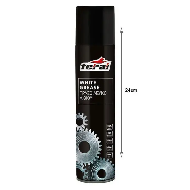 Feral Σπρέι Γράσου Λευκού Λιθίου 500ml - White Grease 18510 3