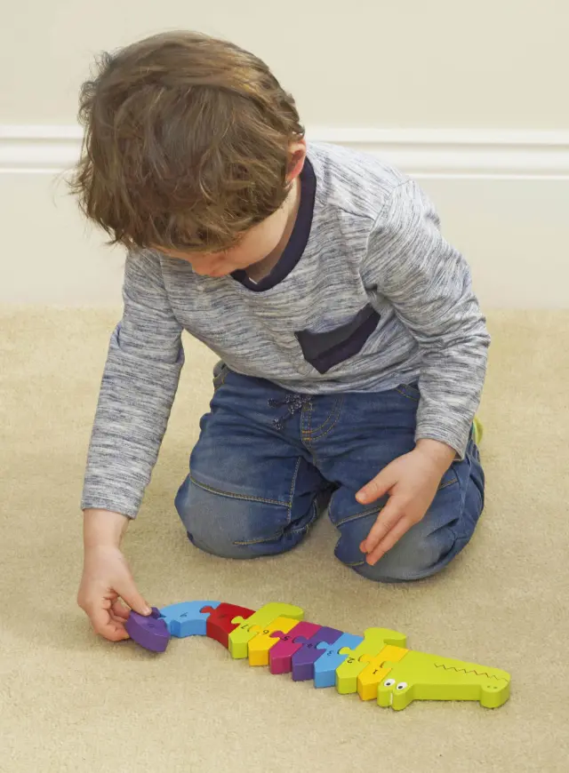 Παζλ Αριθμών Κροκόδειλος Animals Orange Tree Toys (FSC®) 2