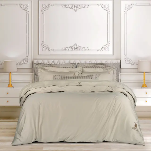 Σετ Σεντόνια 250x270 King Size Classic Greenwich Polo Club 2181 Σπαγγί Χωρίς Λάστιχο100% Βαμβακοσατέν