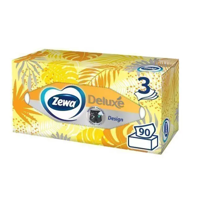 Zewa Deluxe Design Χαρτομάντηλα 90pcs 2