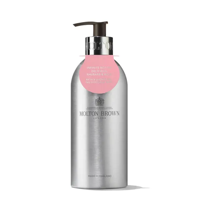 Infinite Bottle Rhubarb & Rose Bath & Shower Gel 400ml