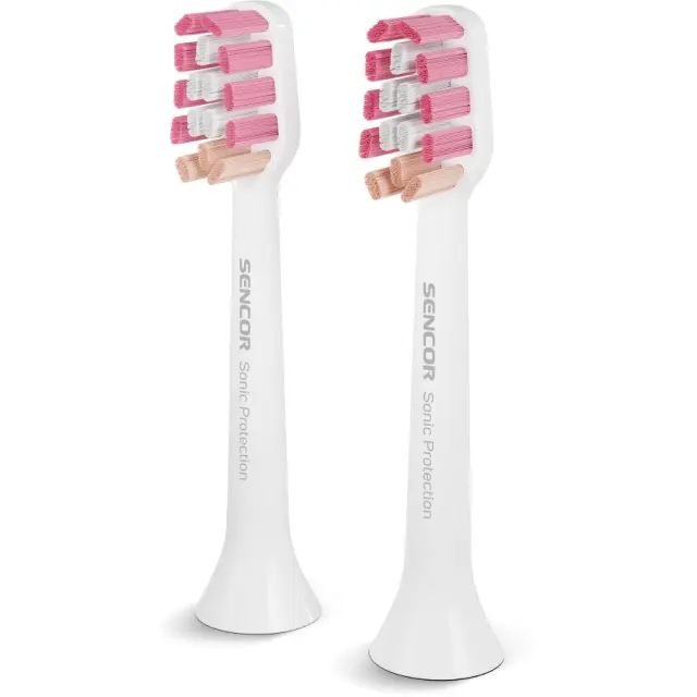Sencor SOX 016 Ανταλλακτικές Κεφαλές 3D Shaped Ιδανικές για Βαθύ Καθαρισμό και Λεύκανση Συμβατές με Οδοντόβουρτσες Sencor SOC της Σειράς 1,2 και 3