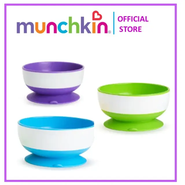 Munchkin Stay Put Bowls Μπολ Με Βεντούζα 3 τμχ (1107502) 2