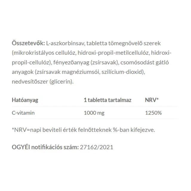JutaVit Vitamin C 1000 mg Basic 2