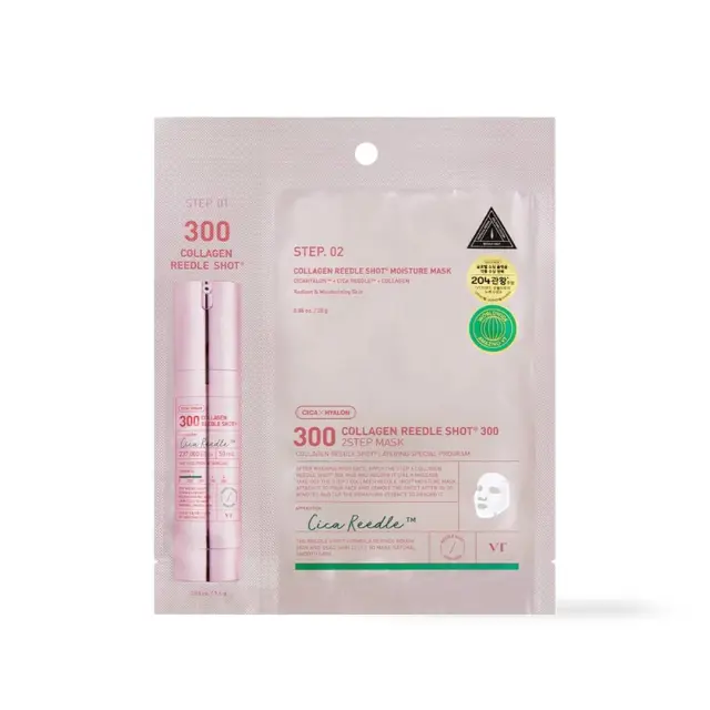 VT Collagen Reedle shot 300 2step mask- Μάσκα με κολλαγόνο και τεχνολογία microneedle