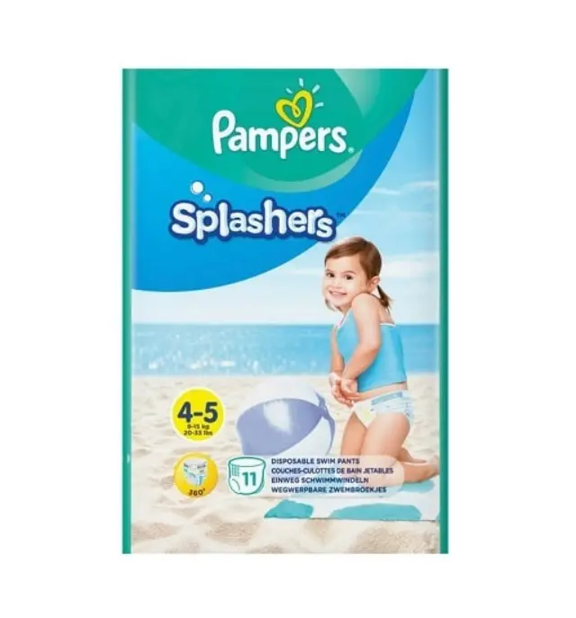 Pampers Splashers No 4-5 (9-15kg) Πάνα-Μαγιό μίας Χρήσης, 11τμχ