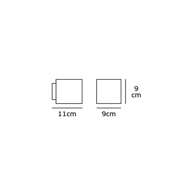 Man Φωτιστικό Led τοίχου Up/down 8W 3000K 22/90° IP54 9x9x11cm γκρι Γκρί 2