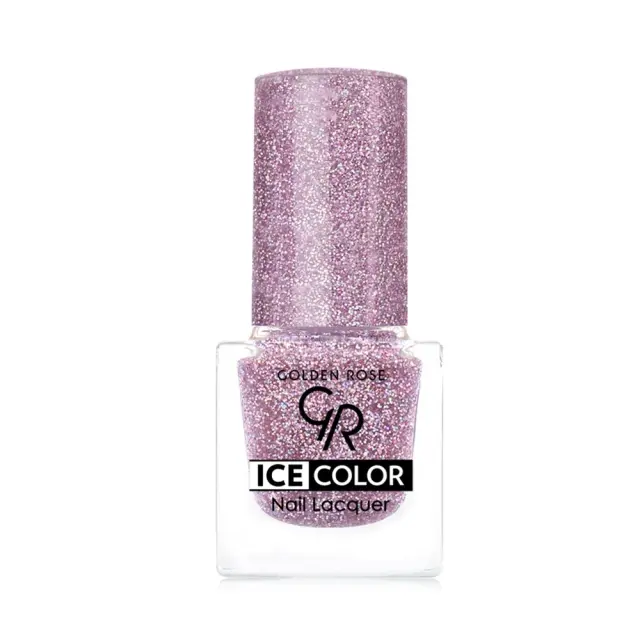 Golden Rose Ice Color Nail Lacquer 195 Μωβ 6ml