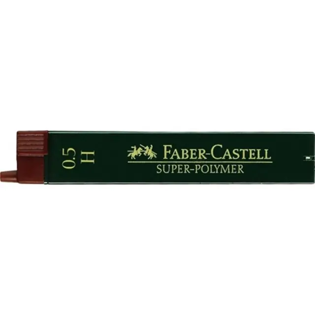 Μύτες για Μηχανικό Μολύβι Faber Castell 0.5mm H Super Polymer 12Τεμ 120511 (Faber Castell)