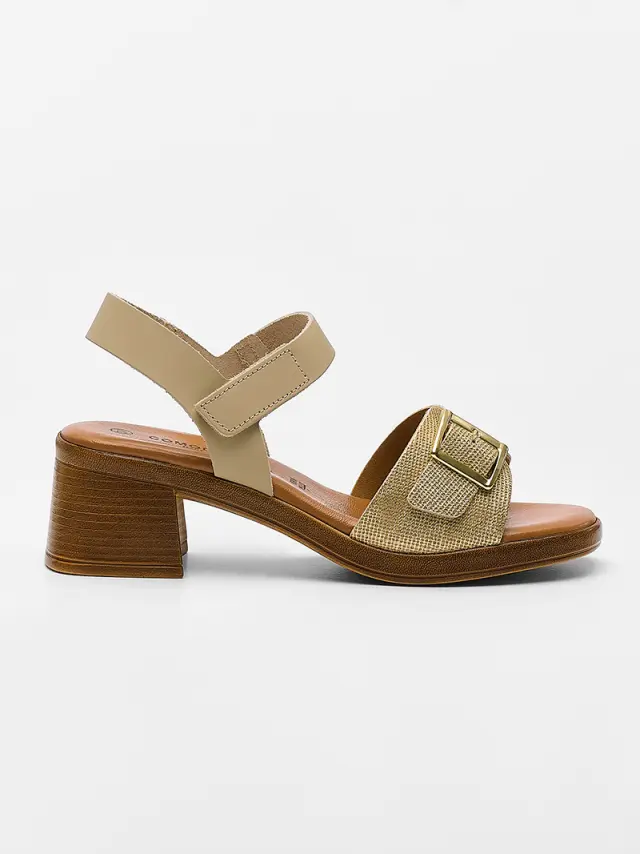 Comodissima Πέδιλα Γυναικείο δέρμα Μπεζ COM/345120 BEIGE/PANNA 3