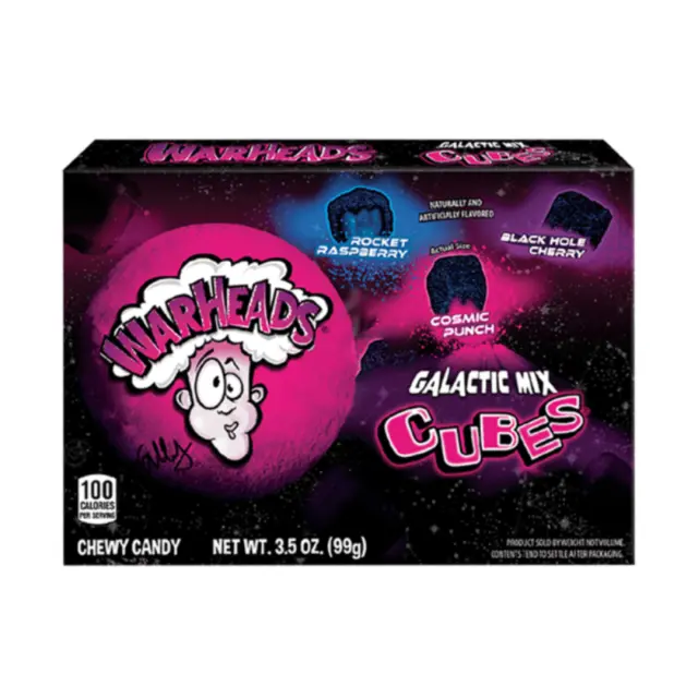 Warheads Galactic Mix Cubes 99gr