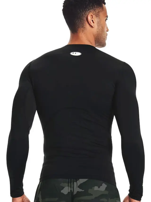 Under Armour Men's HeatGear Compression Longsleeve Tee Μαύρο 1361524-001 (Under Armour) - XLarge 2