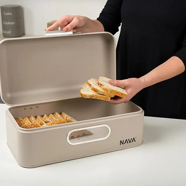 NAVA - Ψωμιέρα μεταλλική "Misty" 42.5cm 2