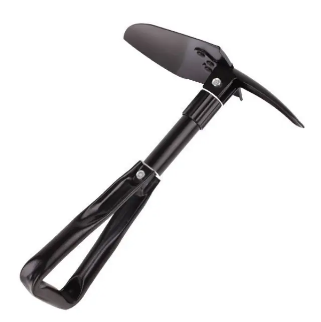 MIL-TEC SMALL FOLDING SHOVEL WITH POUCH BLACK-Πτυσσόμενο φτυάρι εξωτερικού χώρου 2