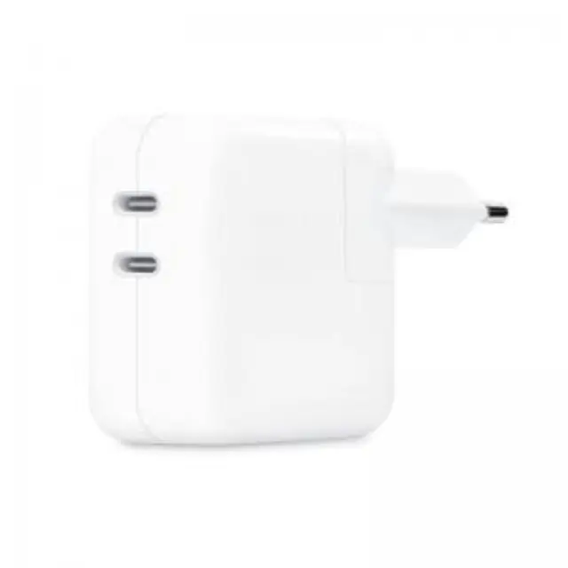 Apple Φορτιστής Χωρίς Καλώδιο με 2 Θύρες USB-C 35W Λευκός (Power Adapter) 2