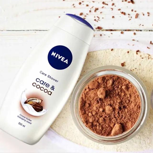 Nivea Κρεμώδες Shower Care + Cocoa 500ml 2