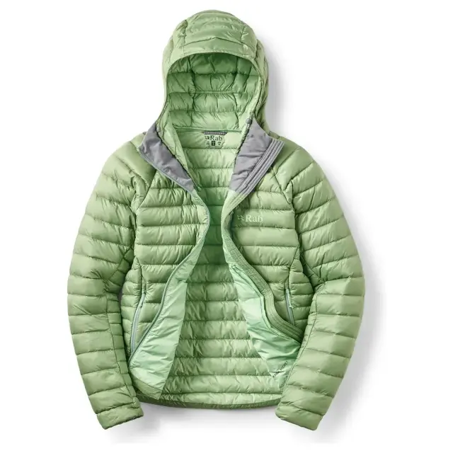 Rab Microlight Alpine Down Hoody Γυναικείο Πουπουλένιο Μπουφάν Dark Fig Green - Large 3