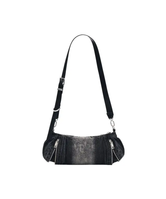 Desigual - Γυναικεία Τσάντα Ώμου/ Χιαστί Half Logo Denim Zarauz 26WAXD07-2070 Μαύρο 2