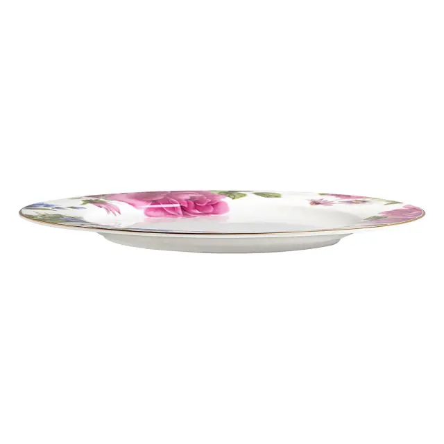 Beauty Home Πιάτο πορσελάνης με λουλούδια Eternal Art 7724-Φ27 3